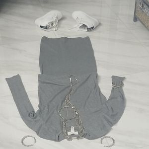 Long Sleeve Shirt With Skirt